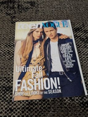 Teen Vogue Magazine September 2015 Issue with Ansel Elgort on cover